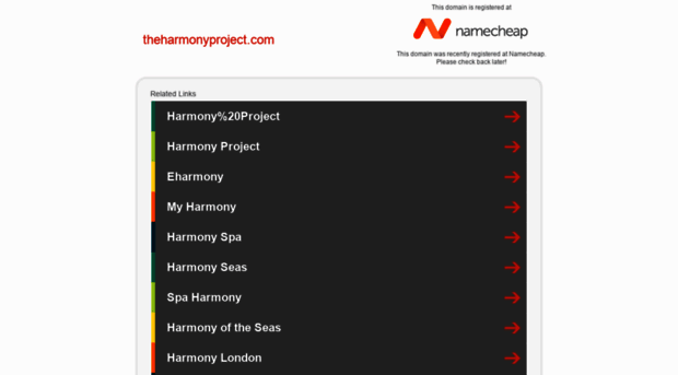 theharmonyproject.com