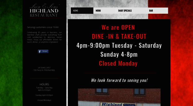 thehighlandrestaurant.com