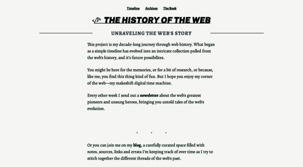 thehistoryoftheweb.com