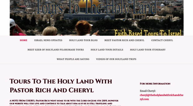 theholylandwithrichandcheryl.com