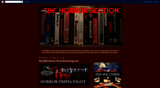 thehorrorsection.com