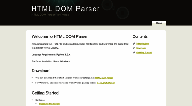 thehtmldom.sourceforge.net