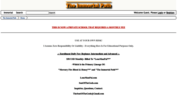 theimmortalpath.com