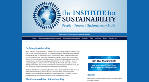 theinstituteforsustainability.com