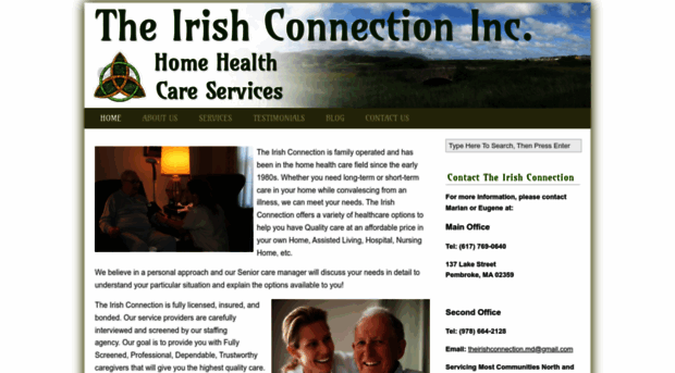 theirishconnectionhomehealthcare.com