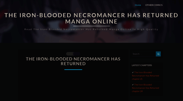 theironbloodednecromancer.com