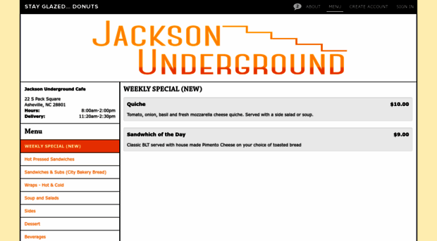 thejacksonundergroundcafe.netwaiter.com