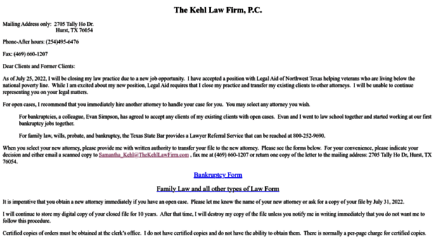 thekehllawfirm.com