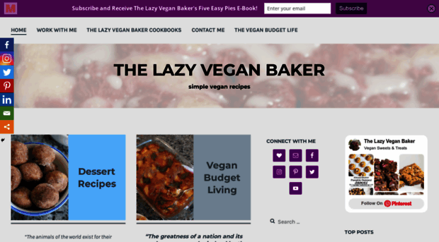 thelazyveganbaker.com