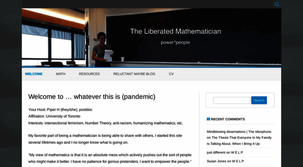 theliberatedmathematician.com