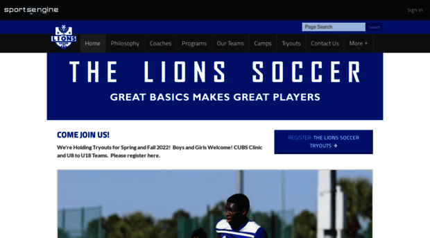 thelionssoccer.com