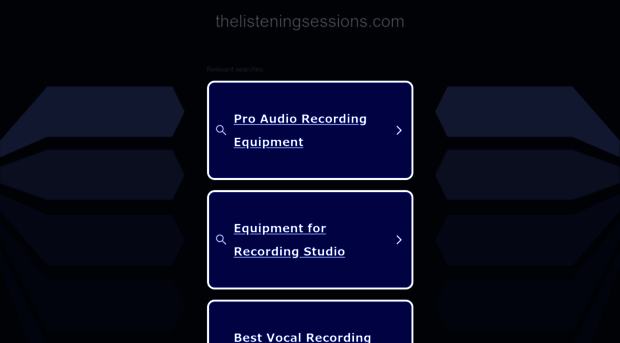 thelisteningsessions.com
