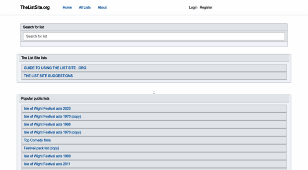 thelistsite.org