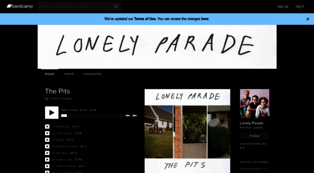 thelonelyparade.bandcamp.com