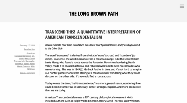 thelongbrownpath.com