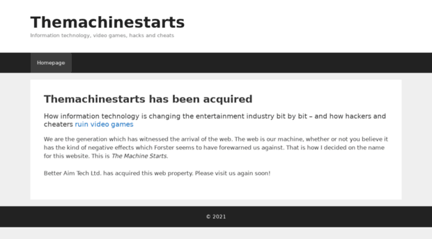 themachinestarts.com