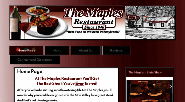 themaplesrestaurant.com