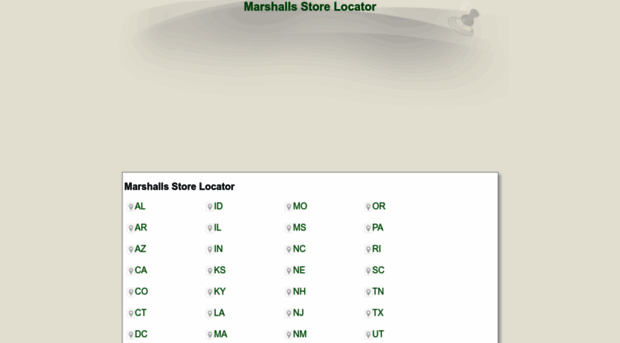 themarshallsstorelocator.com