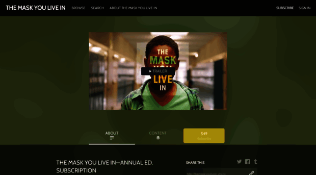 themaskyoulivein.vhx.tv