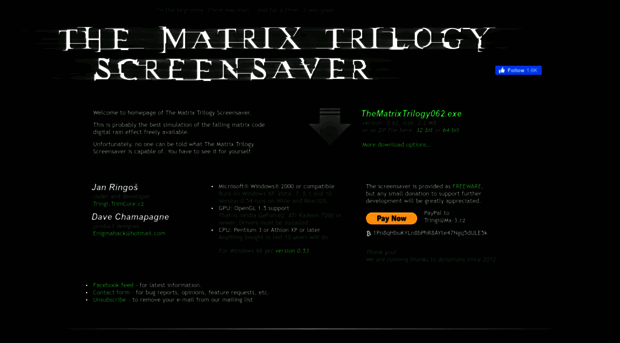 thematrixscreensaver.com