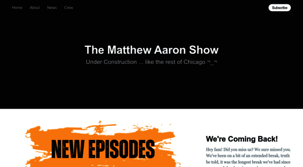 thematthewaaronshow.com