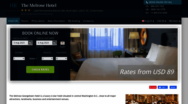 themelrose-washington.hotel-rez.com