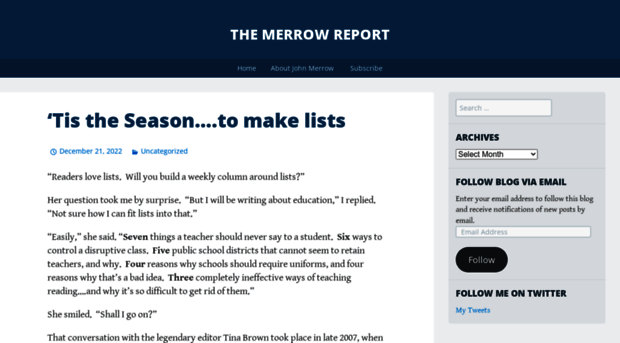 themerrowreport.com