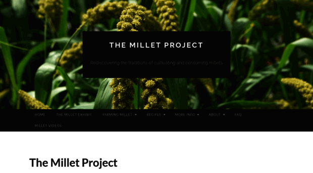 themilletproject.org