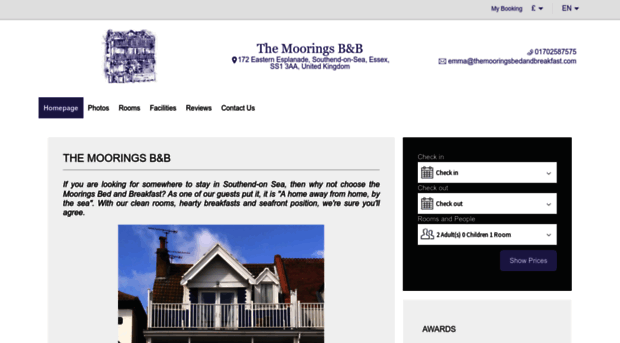 themooringsbedandbreakfast.com