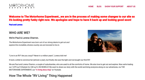 themotorhomeexperiment.com