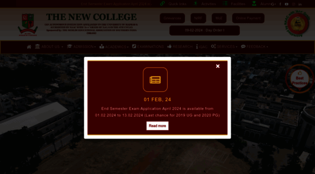 thenewcollege.edu.in