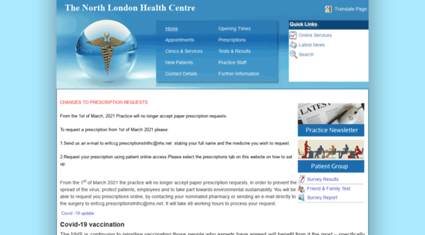 thenorthlondonhealthcentre.co.uk