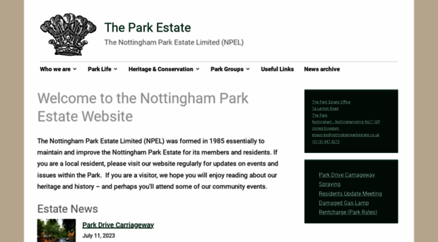 thenottinghamparkestateltd.co.uk