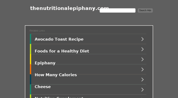 thenutritionalepiphany.com