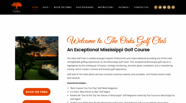 theoaksgolfclub.com