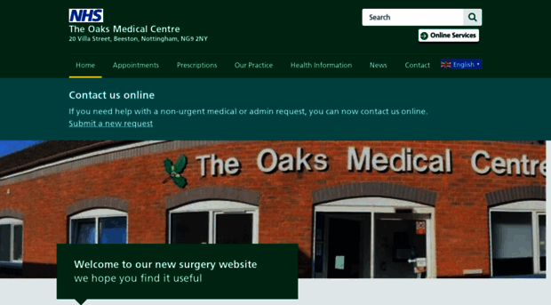 theoaksmedicalcentre.com