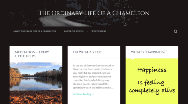 theordinarylifeofachameleon.com