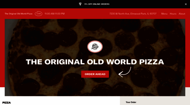 theoriginaloldworldpizzamenu.com