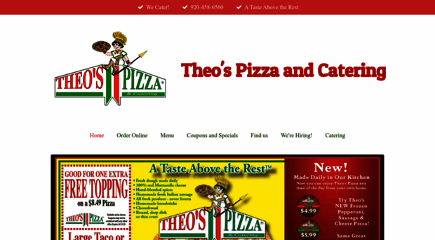 theospizzaandcatering.com