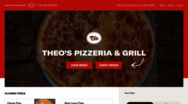 theospizzagrill.com