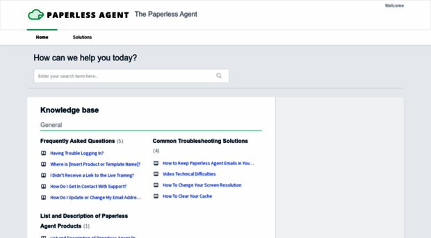 thepaperlessagent.freshdesk.com