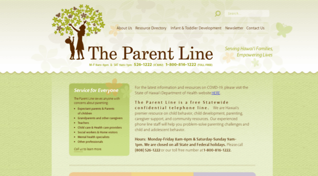 theparentline.org