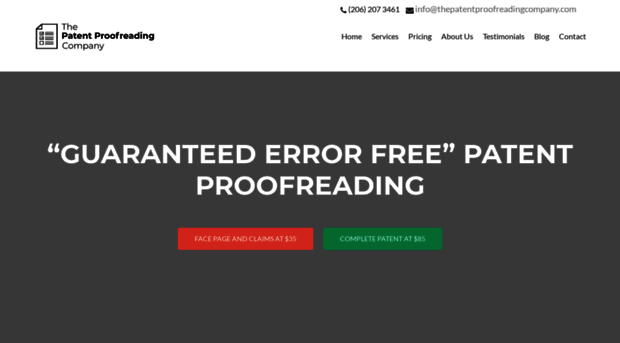 thepatentproofreadingcompany.com