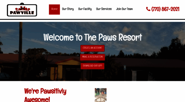 thepawsresort.com