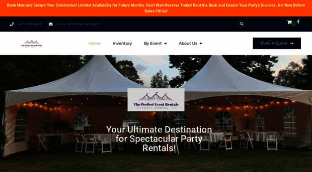 theperfecteventrentals.com