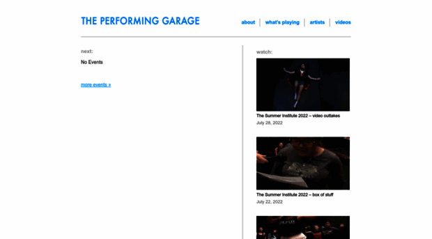 theperforminggarage.org