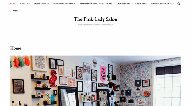 thepinkladysalon.com