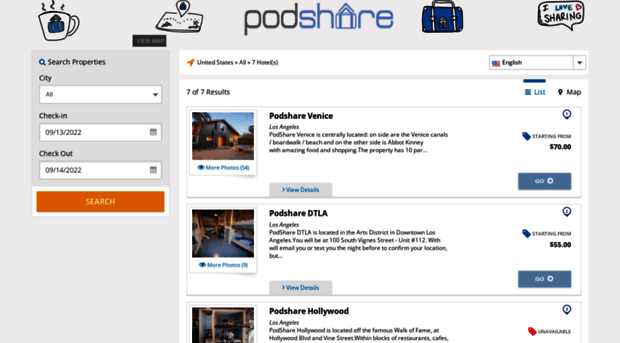 thepodshare.cloudbeds.com