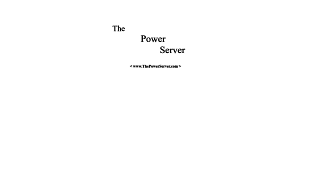 thepowerserver.com