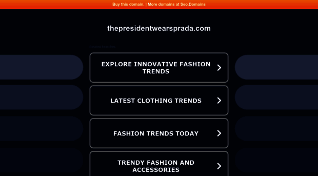 thepresidentwearsprada.com